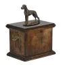 Dog niemiecki II urna ze statuetką drewniana Art-Dog