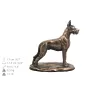 Deutsche Dogge, Ulmer Dogge, Große Dogge I - Eine Urne für die Asche eines Hundes, eine Urne mit einer Statue, eine personalisierte Hundeurne von der Marke Art-Dog.