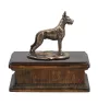 Great Dane I - urn for dog ashes, classic urn with a statuette, elegant urn with a dog by Art-Dog brand