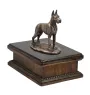 Great Dane I - urn for dog ashes, classic urn with a statuette, elegant urn with a dog by Art-Dog brand