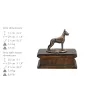 Great Dane I - urn for dog ashes, classic urn with a statuette, elegant urn with a dog by Art-Dog brand