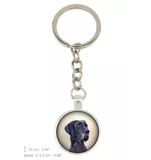Dogue allemand, Grand danois - porte-clés avec votre photo, accessoire pour clés, breloque pour sac de la marque Art-Dog