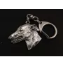 Lévrier anglais, Greyhound - Porte-clés argenté avec chien, décoration de sac à main, pendentif de sac à dos par la marque Art-Dog