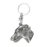 Lévrier anglais, Greyhound - Pendentif chien argenté, décoration de sac à main, pendentif sac à dos par la marque Art-Dog
