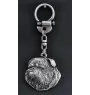 Brüsseler Griffon, Griffon Bruxellois I - Versilberter Schlüsselanhänger mit Hund, Handtaschen-Dekoration, Rucksack-Anhänger der Marke Art-Dog
