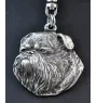 Brüsseler Griffon, Griffon Bruxellois I - Versilberter Schlüsselanhänger mit Hund, Handtaschen-Dekoration, Rucksack-Anhänger der Marke Art-Dog