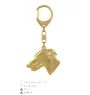 Lévrier anglais, Greyhound - Porte-clés doré avec chien, décoration de sac à main, accessoire de luxe de la marque Art-Dog