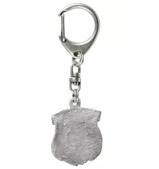 Brüsseler Griffon, Griffon Bruxellois - Versilberter Schlüsselanhänger mit Hund, Handtaschen-Dekoration, Rucksack-Anhänger der Marke Art-Dog