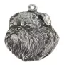 Griffon bruxellois I - Pendentif chien argenté, décoration de sac à main, pendentif sac à dos par la marque Art-Dog