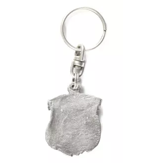 Brüsseler Griffon, Griffon Bruxellois - Versilberte Hund Anhänger, Handtasche Dekoration, Rucksack-Anhänger von Art-Dog Marke