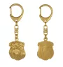 Griffon Bruxellois, Brussels Griffon - Gilded key ring with dog, handbag decoration, luxury accessory by Art-Dog brand