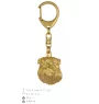 Griffon Bruxellois, Brussels Griffon - Gilded key ring with dog, handbag decoration, luxury accessory by Art-Dog brand