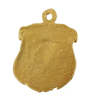 Griffon bruxellois - Porte-clés doré avec chien, décoration de sac à main, accessoire de luxe de la marque Art-Dog