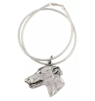 Greyhound, Grosser Englischer Windhund - Hundehalsband, einzigartiger Schmuck für den Hundefan, einzigartiger Kreuzotter-Anhänger der Marke Art-Dog