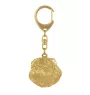 Griffon Bruxellois, Brussels Griffon I - Gilded key ring with dog in gift box, handbag decoration, luxury accessory by Art-Dog brand