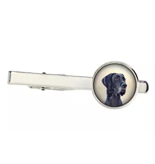 Deutsche Dogge, Ulmer Dogge, Große Dogge - Krawattennadel in der Box, stilvolle Krawatte, personalisierter Schmuck der Marke Art-Dog
