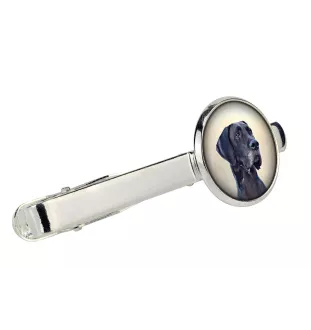 Deutsche Dogge, Ulmer Dogge, Große Dogge - Krawattennadel in der Box, stilvolle Krawatte, personalisierter Schmuck der Marke Art-Dog