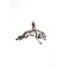 Greyhound, Grosser Englischer Windhund - Hundehalsband, versilberter Anhänger für den Hundeliebhaber, dezenter Schmuck von Art-Dog
