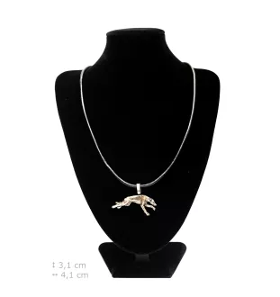 Greyhound, English Greyhound - Dog necklace, silver-plated pendant for the dog lover, subtle jewellery by Art-Dog