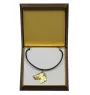 Greyhound, English Greyhound - Dog necklace in gift box, gold-plated pendant for dog fan, striking jewellery by Art-Dog
