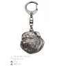 Griffon bruxellois I - Porte-clés argenté avec un chien dans une boîte cadeau, décoration de sac à main, pendentif de sac à dos par la marque Art-Dog