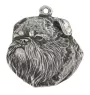 Griffon bruxellois I - Porte-clés argenté avec un chien dans une boîte cadeau, décoration de sac à main, pendentif de sac à dos par la marque Art-Dog