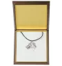Greyhound, English Greyhound - Dog necklace in gift box, silver-plated locket for dog fan, striking pendant by Art-Dog brand