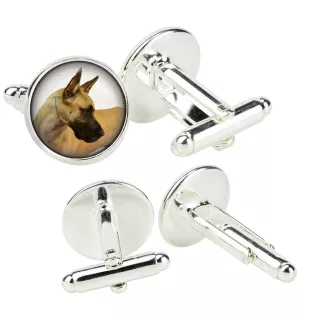 Deutsche Dogge, Ulmer Dogge, Große Dogge I - Manschettenknöpfe in einer Schachtel, handgefertigter Schmuck, Produkt der Marke Art-Dog