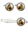 Dogue allemand, Grand danois I - Boutons de manchette et cravate avec votre photo, accessoire de costume, bijoux pour hommes de la marque Art-Dog.