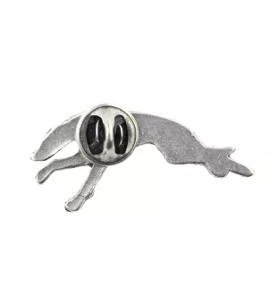 Greyhound pin posrebrzony w pudełku Art-Dog