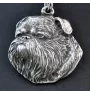 Griffon bruxellois I - Collier pour chien, bijoux uniques pour les fans de chiens, pendentif vipère unique de la marque Art-Dog