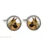Dogue allemand, Grand danois I - Boutons de manchette et cravate avec votre photo, accessoire de costume, bijoux pour hommes de la marque Art-Dog.