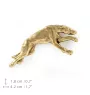 Lévrier anglais, Greyhound - Broche de chien dans une boîte décorative, épingle élégante en plaqué or, épingle de veste de la marque Art-Dog