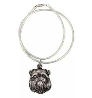 Brüsseler Griffon, Griffon Bruxellois - Hundehalsband, einzigartiger Schmuck für den Hundefan, einzigartiger Kreuzotter-Anhänger der Marke Art-Dog