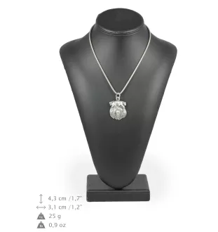 Griffon Bruxellois, Brussels Griffon - Dog necklace, unique jewellery for the dog fan, unique adder pendant by Art-Dog brand