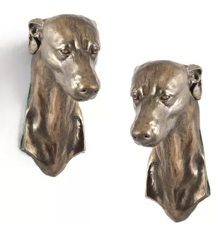 Greyhound, Grosser Englischer Windhund - Hundestatue, hängende Büste, einzigartige Dekoration für Hundeliebhaber der Marke Art-Dog