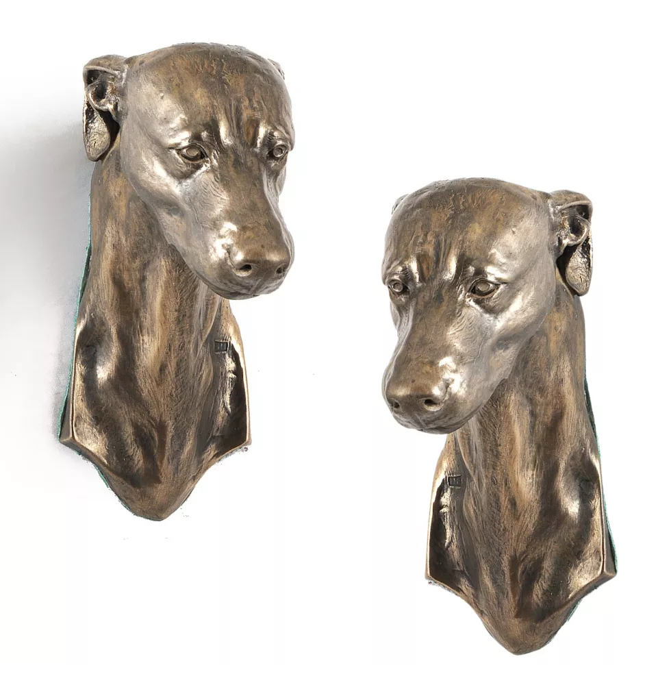 Greyhound, Grosser Englischer Windhund - Hundestatue, hängende Büste, einzigartige Dekoration für Hundeliebhaber der Marke Art-Dog