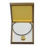 Griffon bruxellois - Collier de chien dans une boîte cadeau, pendentif plaqué or pour les fans de chiens, bijoux remarquables par Art-Dog