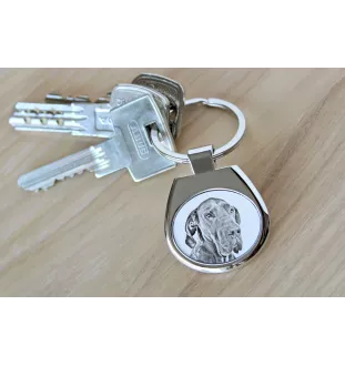 Great Dane I - keychain with a dog, keychain with a print, personalized pendant from the Art-Dog brand