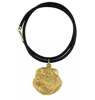 Griffon Bruxellois, Brussels Griffon I - Dog necklace, gold-plated pendant for dog fan, unique jewellery by Art-Dog brand