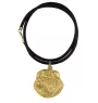 Griffon Bruxellois, Brussels Griffon I - Dog necklace, gold-plated pendant for dog fan, unique jewellery by Art-Dog brand