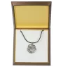 Griffon Bruxellois, Brussels Griffon I - Dog necklace in gift box, silver-plated locket for dog fan, striking pendant by Art-Dog brand