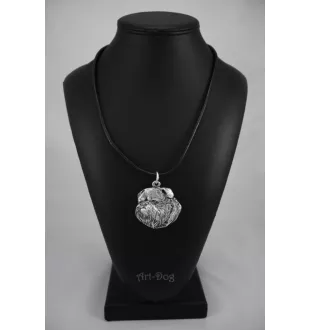 Griffon Bruxellois, Brussels Griffon I - Dog necklace in gift box, silver-plated locket for dog fan, striking pendant by Art-Dog brand