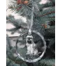 Griffon bruxellois - boule de Noël en cristal avec une photo, photo de chien dans le cristal, décoration personnalisée pour sapin de Noël de la marque Art-Dog
