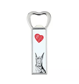 Dogue allemand, Grand danois - ouvre-bouteille avec chien, ouvre-bouteille personnalisé pour réfrigérateur, cadeau unique pour homme de la marque Art-Dog