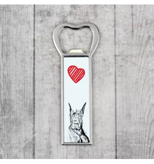 Deutsche Dogge, Ulmer Dogge, Große Dogge - Flaschenöffner mit Hund, personalisierter Flaschenöffner für den Kühlschrank, ein einzigartiges Geschenk für Männer von der Marke Art-Dog