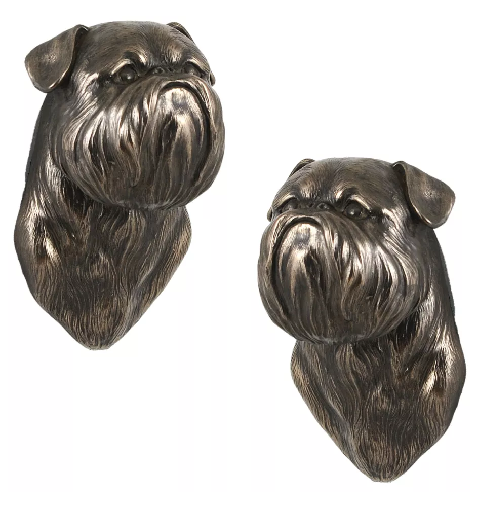Griffon bruxellois - Statue de chien, buste suspendu, décoration unique pour les amoureux des chiens par la marque Art-Dog