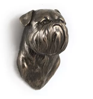 Griffon Bruxellois, Brussels Griffon - Dog statue, hanging bust, unique decoration for dog lover by Art-Dog brand