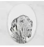 Dogue allemand, Grand danois I - une plaque commémorative avec une photo de chien, une plaque funéraire avec une impression, une plaque ovale personnalisée de la marque Art-Dog