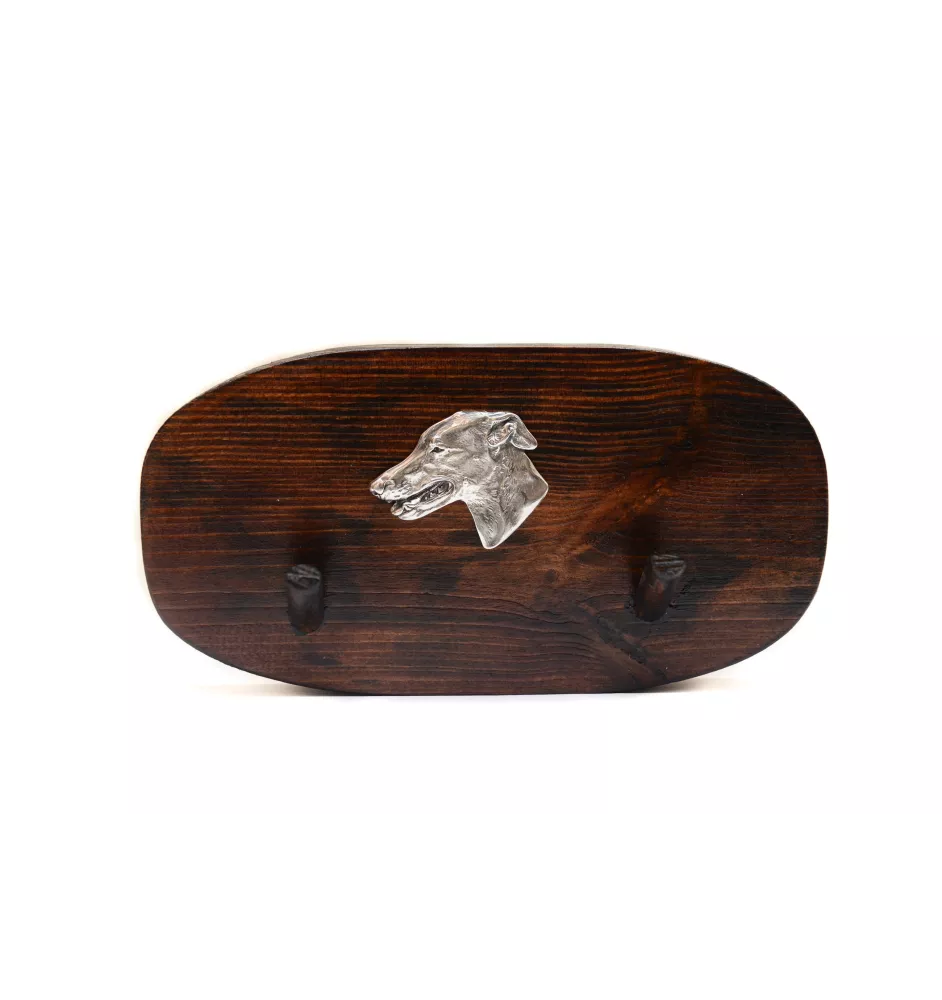 Lévrier anglais, Greyhound - porte-accessoires, porte-médailles pour chiens, crochets pour clés par Art-Dog